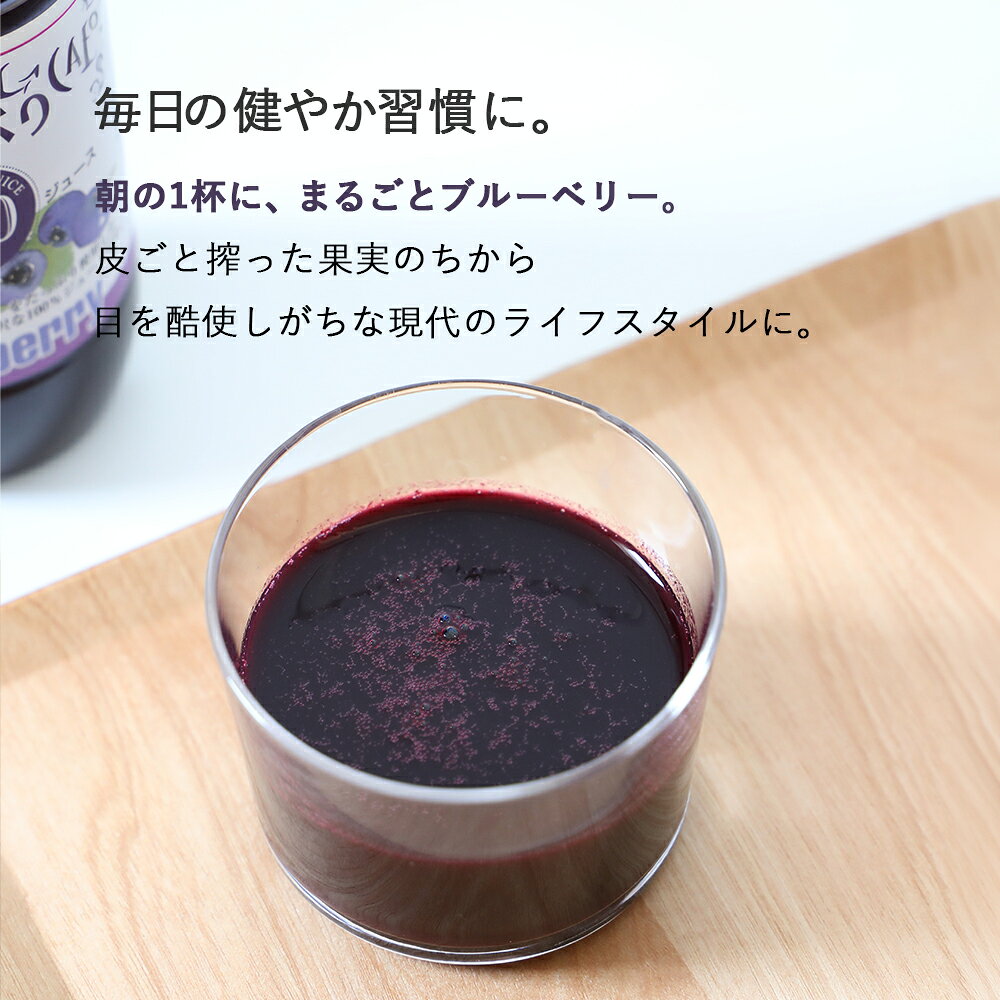 サンテラボの【8/18限定！最大100%pt還元】 【3本セット】順造選 ブルーベリー100 ストレートジュース 500ml 果実まるごと ブルーベリージュース 100% ドリンク 保存料無添加 無加糖 砂糖不使用 美容 健康 女性｜アングル3