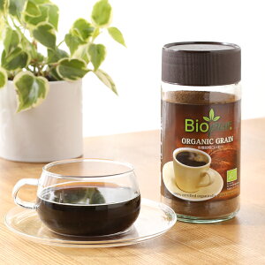 Bio pur ビオピュール 有機穀物コーヒー 100g | 有機栽培 オーガニック ノンカフェイン カフェインフリー コーヒー 珈琲 インスタントコーヒー インスタント オーガニックコーヒー 穀物 マタニティ コーヒー風飲料 有機