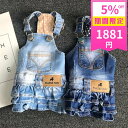 【期間限定5%OFF 1980円→1881円】犬 デニム 犬 服 ペット服 お散歩 お出かけ デニムスカート ドッグウェア ワンピース ペットウェア つなぎ ウ...