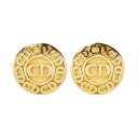 【超目玉SALE★P5倍&全品10%OFF~9/11(木)】\サマーSALE★15%OFF?8/31(日)まで/【中古・VINTAGE】CHRISTIAN DIOR クリスチャンディオール CDロゴ イヤリング ゴールド ヴィンテージ CD Logo Earring