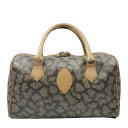 【8/4(月)20時~8/10(日)までP5倍】【中古・VINTAGE】 YVES SAINT LAURENT イヴサンローラン ボストン ハンドバッグ グレー ベージュ ヴィンテージ Boston Handbag