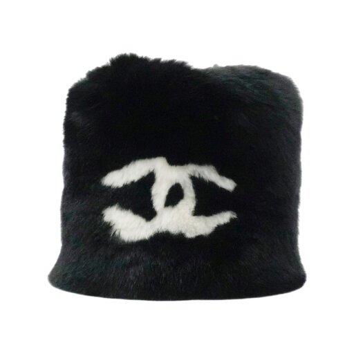 【中古・VINTAGE】 CHANEL シャネル ココマーク ラビットファー リストバンド ブレスレット ブラック ホワイト ラパン ヴィンテージ Coco Mark Rabbit Fur Wristband Bracelet 【中古・VINTAGE】 CHANEL シャネル ココマーク ラビットファー リストバンド ブレスレット ブラック ホワイト ラパン ヴィンテージ Coco Mark Rabbit Fur Wristband Bracelet
