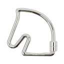【中古・VINTAGE】HERMES エルメス シュバル キーホルダー シルバー メタル ヴィンテージ Cheval Keychain