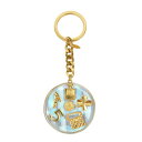 【中古・VINTAGE】CHANEL シャネル キーホルダー クリア ゴールド ヴィンテージ Key Holder