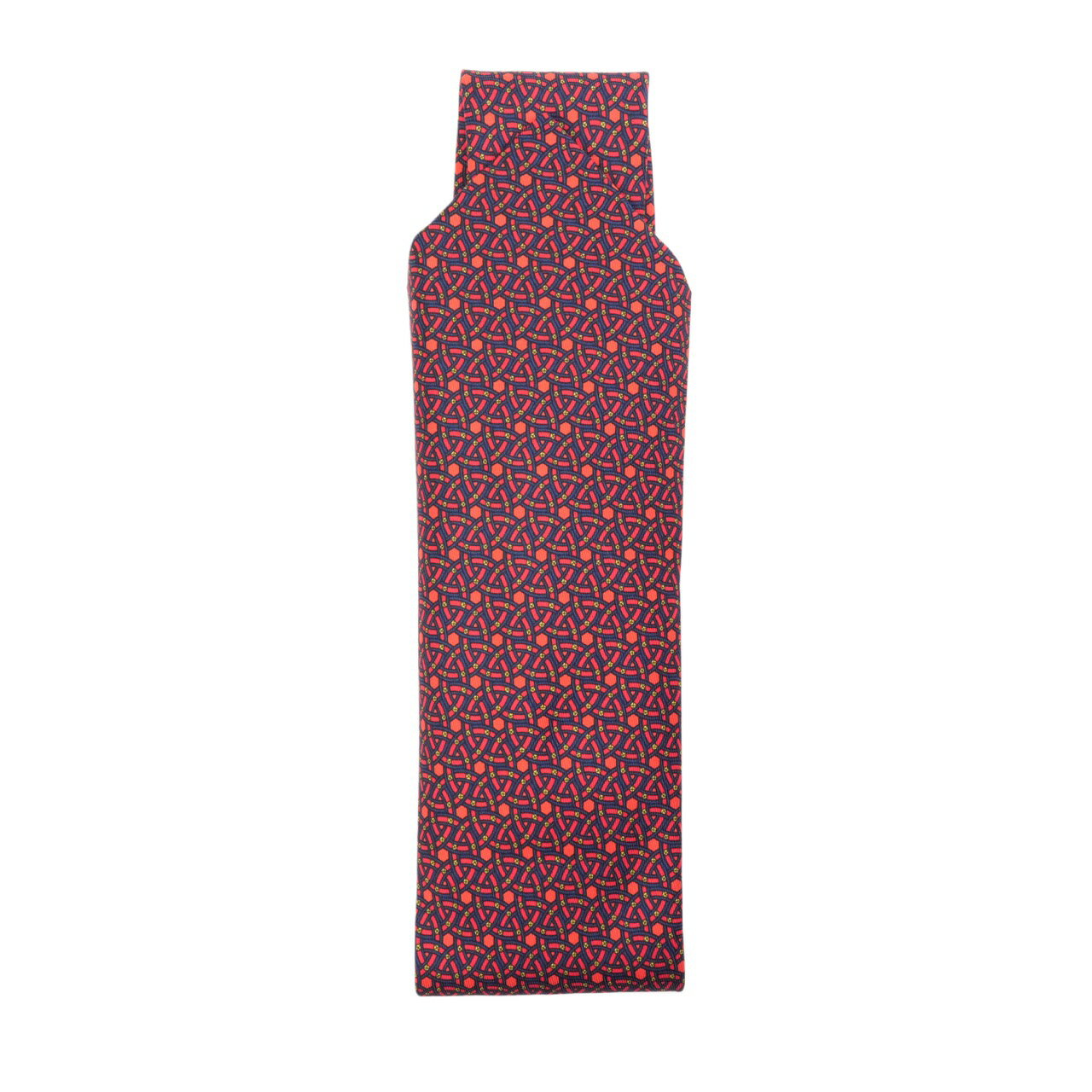 【中古・VINTAGE】 HERMES エルメス ネクタイ オレンジ ネイビー シルク ヴィンテージ Tie Other apparel