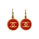 【超目玉SALE★全品10%OFF!8/24(日)〜9/11(木)まで】【中古・VINTAGE】 CHANEL シャネル ピアス レッド ヴィンテージ 2001...