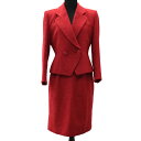 【中古・VINTAGE】DIOR クリスチャンディオール セットアップ服 レッド ヴィンテージ setup