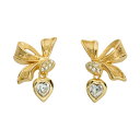 【超目玉SALE★P5倍&全品10%OFF~9/11(木)】\サマーSALE★25%OFF?8/31(日)まで/【中古・VINTAGE】CHRISTIAN DIOR クリスチャンディオール ラインストーン イヤリング メッキ ゴールド ヴィンテージ Rhinestone Earring