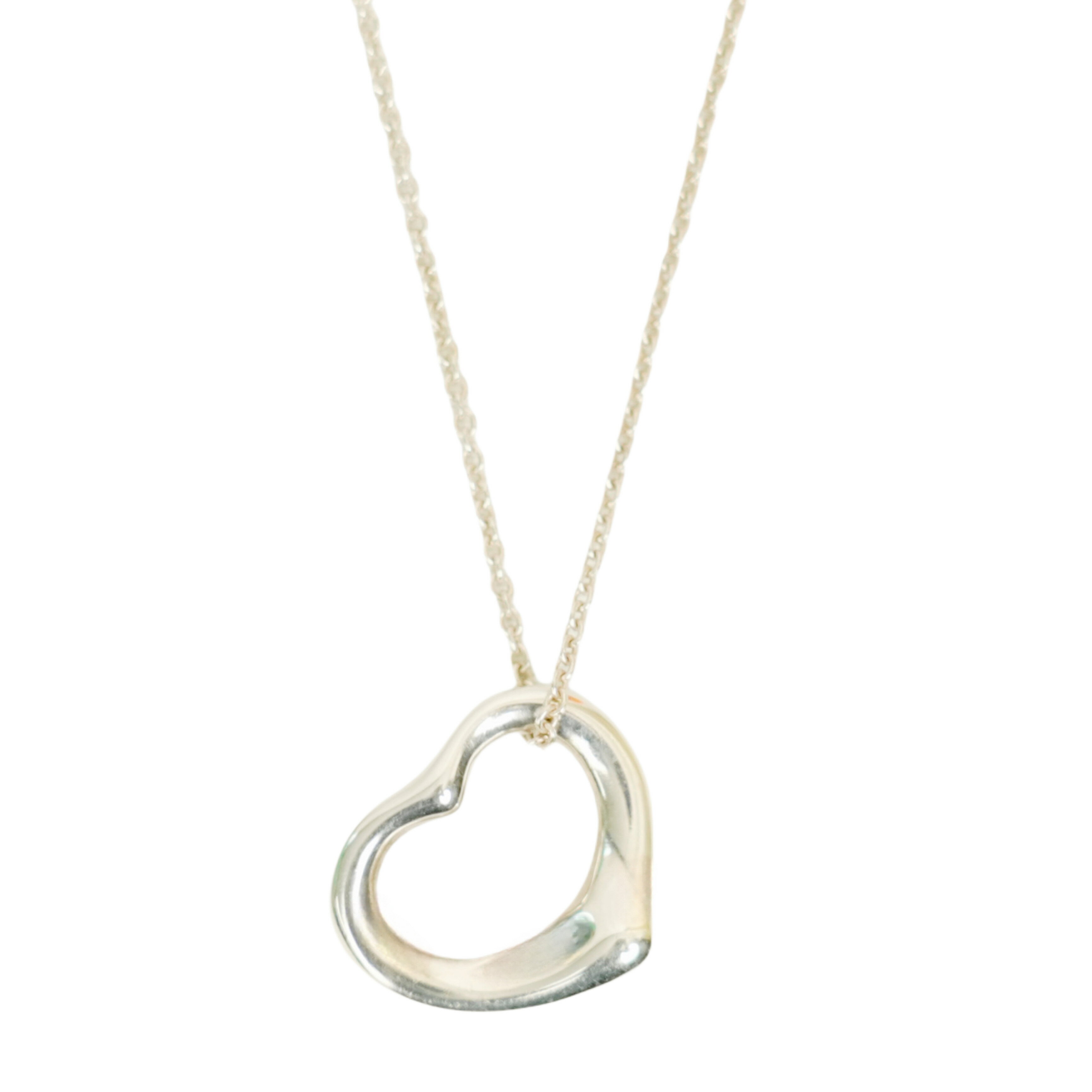 【マラソン5/9 20時〜P5倍＆クーポンあり】【中古・VINTAGE】 TIFFANY & CO. ティファニー SV925 オープンハート ネックレス シルバーAg925(シルバー) ヴィンテージ SV925 Open Heart Necklace