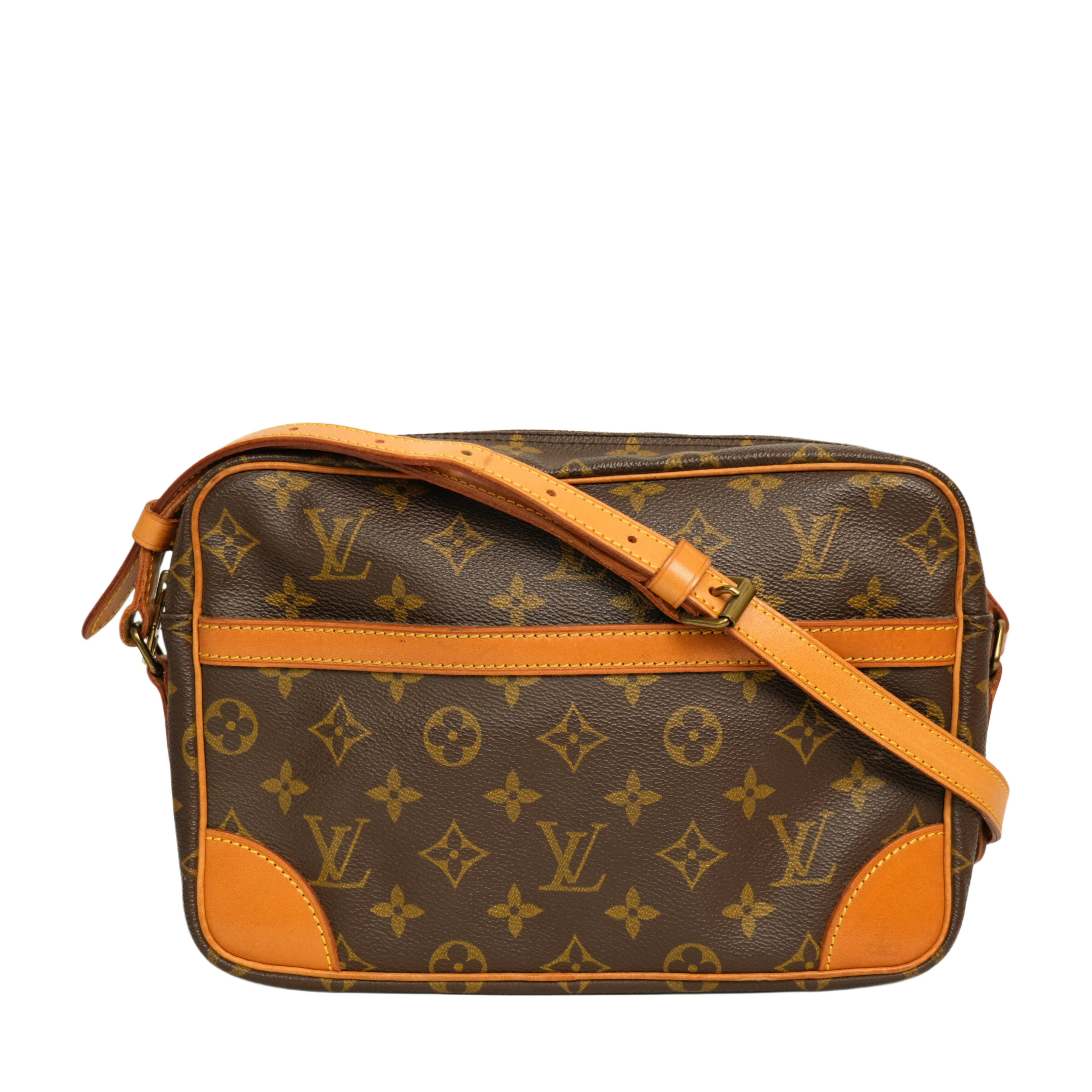 LOUIS VUITTON ルイヴィトン モノグラム トロカデロ27 ショルダーバッグM51274 ブラウン ゴールド モノグラムキャンバス ヴィンテージ Monogram Trocadero 27 Shoulder Bag M51274