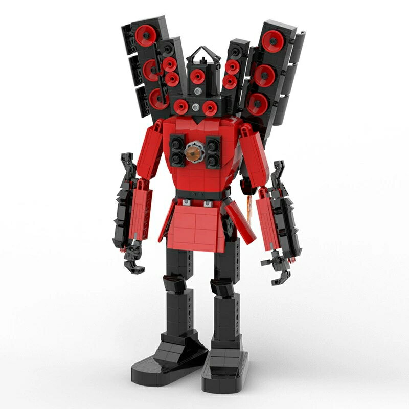 【Skibidi toilet lego:Titan Speakerman！Biggest version！】スキビディトイレ タイタン・スピーカーマン 最大バージョン！高さ39.8cm！ブロック レゴ互換 新学期 Roblox game グッズ おもちゃ ホラーゲーム 知育玩具 収納袋1枚 ブロック外し1本 不足部品は無料で再配送 2