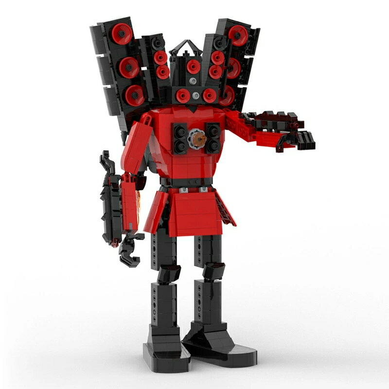 【Skibidi toilet lego:Titan Speakerman！Biggest version！】スキビディトイレ タイタン・スピーカーマン 最大バージョン！高さ39.8cm！ブロック レゴ互換 新学期 Roblox game グッズ おもちゃ ホラーゲーム 知育玩具 収納袋1枚 ブロック外し1本 不足部品は無料で再配送 3