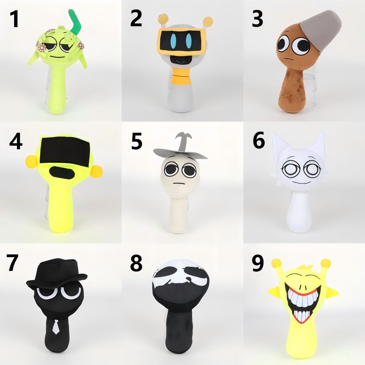 Sprunki Plush ぬいぐるみ キャラクター グッズ incredibox ぬいぐるみ 大人気キャラクター 子供たちに大人気！ クリスマスギフト 子供の誕生日のサムネイル