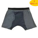 男性用 失禁パンツ3 点セット, 中失禁 重失禁 200cc 大容量 綿 男性用失禁パンツ 失禁ショーツ 尿漏れパンツ 介護パンツ 重失禁パンツ メンズ(n3)