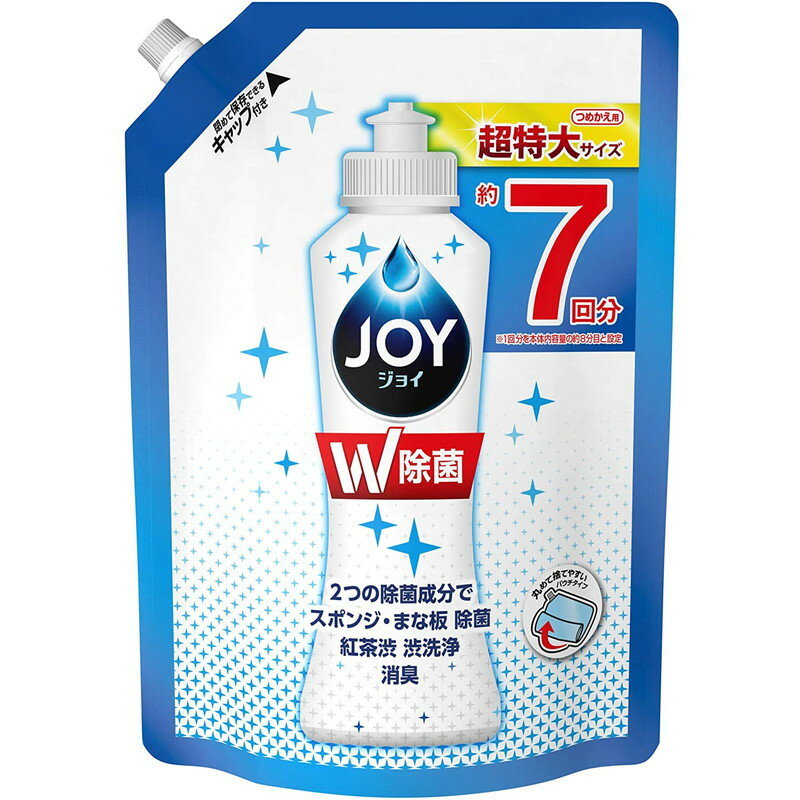 P&G 除菌ジョイ コンパクト 食器用洗剤 詰め替え 超特大 960ml