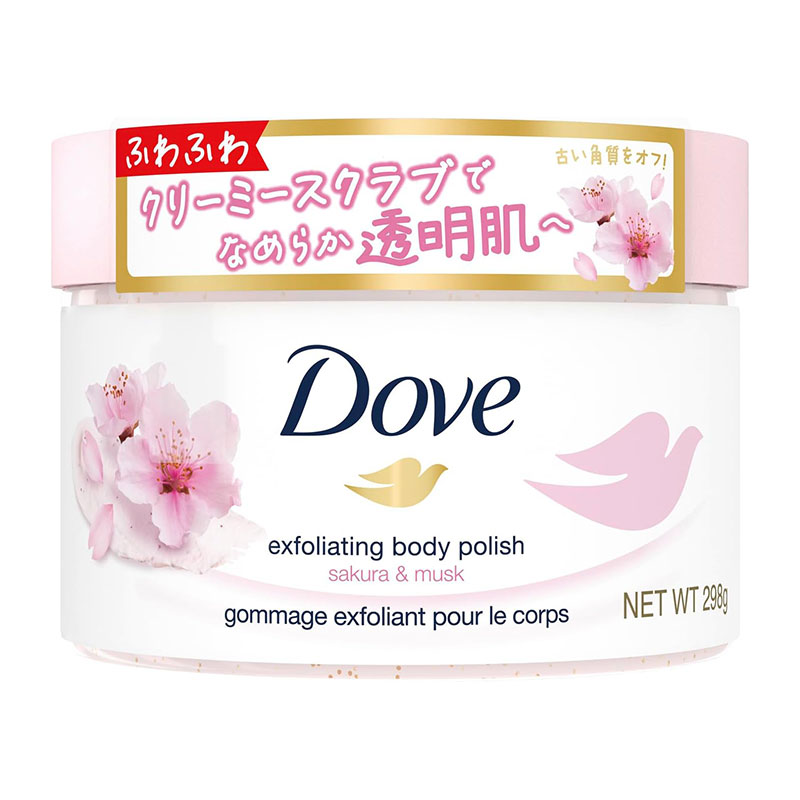 ユニリーバ・ジャパン Dove ダヴ クリーミースクラブ サクラ＆ムスク 298g ｜ ボディスクラブ スクラブ 角質ケア