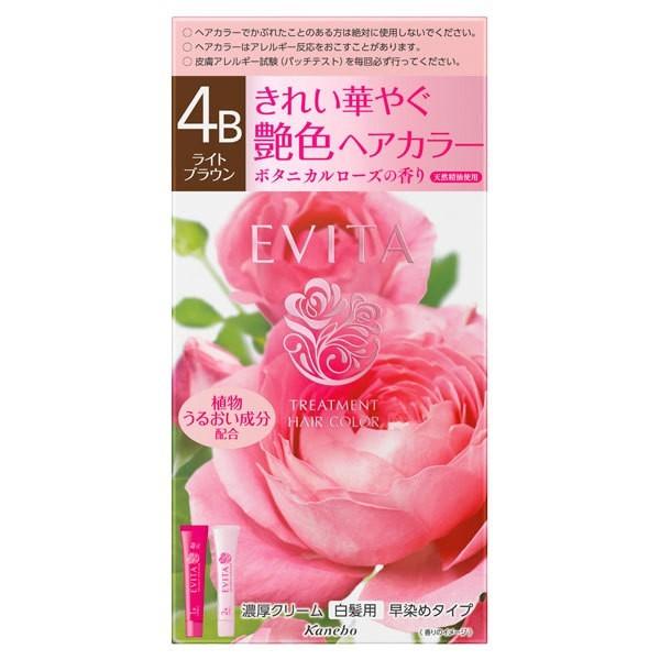 カネボウ EVITA エビータ トリートメントヘアカラー 4B ライトブラウン