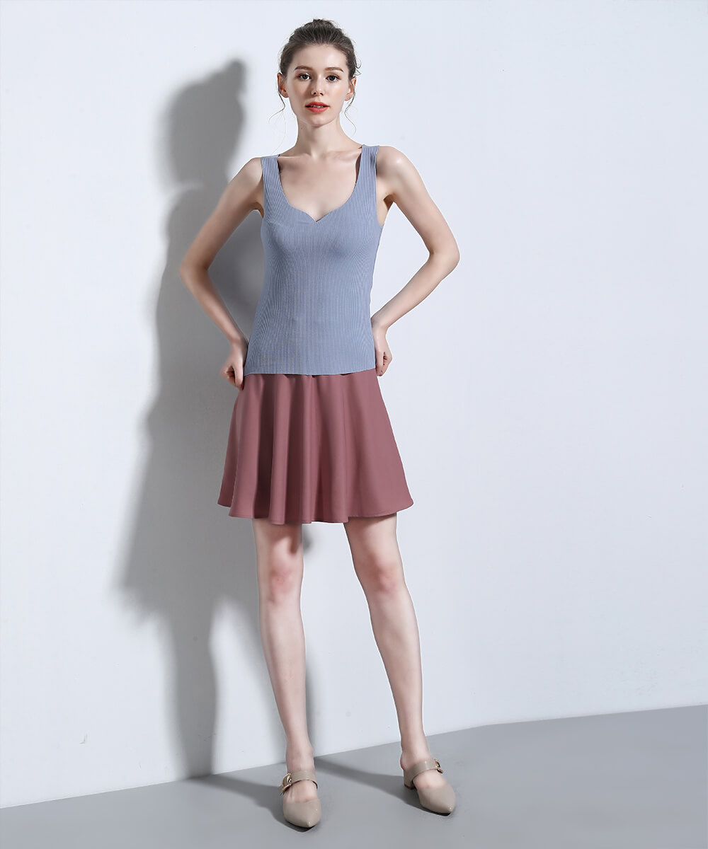 シームレスインナー[COOL] タンクトップ インナー レディース Vネック 肌着 涼しい レディースインナー クール ひんやり クールインナー 通気 吸湿 ストレッチ 伸縮性 ストレスフリー 薄手 AIR COOL【ALWAYS】