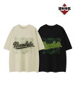 夏祭 【クリアランス価格】 tシャツ メンズ 半袖 綿 コットン 綿100% プリント お揃い 春 夏 ビッグシルエット レディース ビッグtシャツ オーバーサイズ ユニセックス 韓国ライク ストリート サガラ刺繍【HOOK】