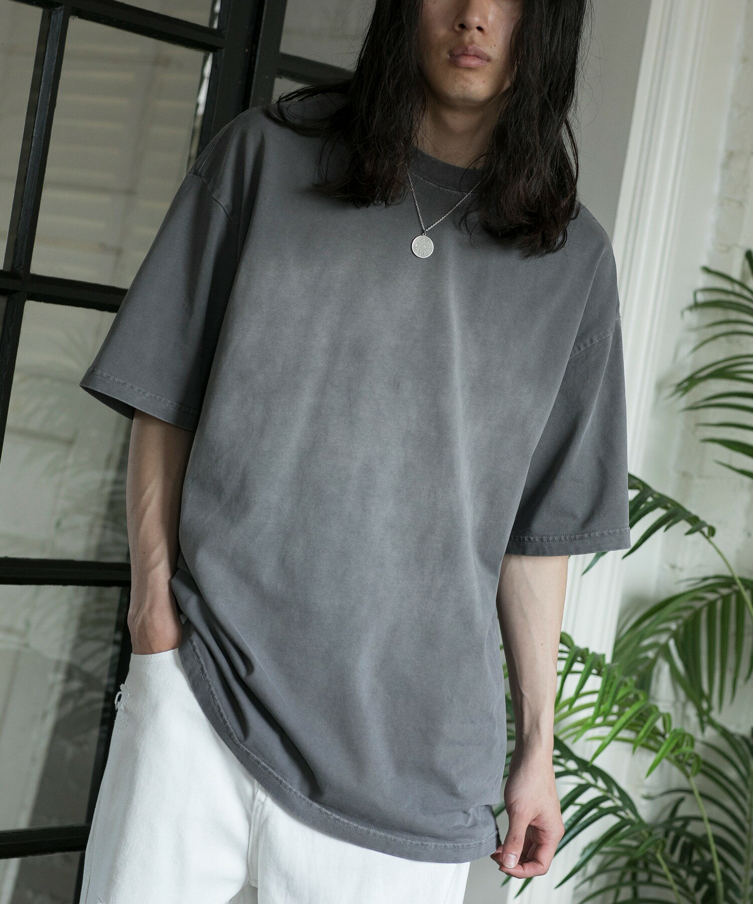 【OMBRE FADE COTTON TEE】tシャツ メンズ 半袖 シンプル カットソー 綿100％ 半袖tシャツ トップス 春 夏 秋 韓国 ライク おしゃれ シンプル ベーシック デザイン【オンブレフェード加工】