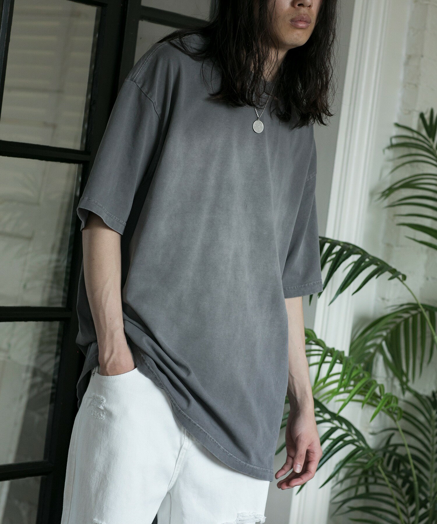 【OMBRE FADE COTTON TEE】tシャツ メンズ 半袖 シンプル カットソー 綿100％ 半袖tシャツ トップス 春 夏 秋 韓国 ライク おしゃれ シンプル ベーシック デザイン【オンブレフェード加工】 3