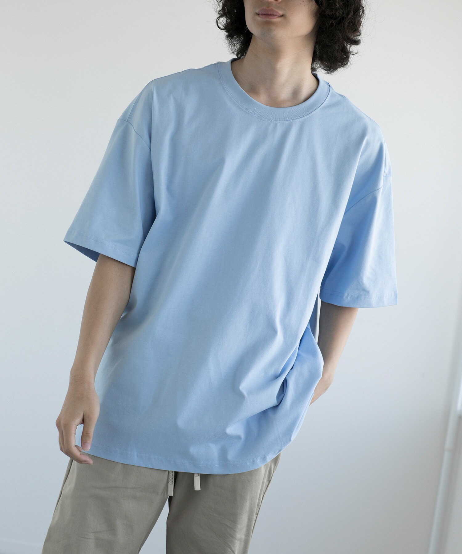 【SORONA BLEND REFRESH TEE】tシャツ メンズ 半袖 綿 綿73％ シンプル カットソー 半袖tシャツ トップス 春 夏 秋 韓国 ライク おしゃれ シンプル ベーシック 無地 sorona【soronaブレンド素材】 3