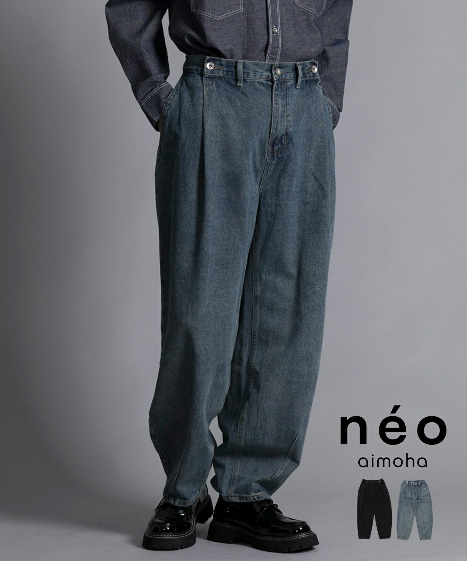 【クーポンで25 OFF】【2024NEW★BAGGY DOUBLE BELT TUCK JEANS】 デニムパンツ メンズ ワイドパンツ バギー おしゃれ 韓国 ライク パンツ 春 夏 秋 冬 ボトムス メンズパンツ ズボン デニム パンツ ワイド【ダブルベルト タック】