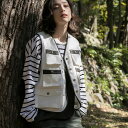 【 S'more / 6POCKETS COTTON 100% VEST 】 ベスト アウトドア スモア Vネック レディース メンズ ユニセックス Cotto...