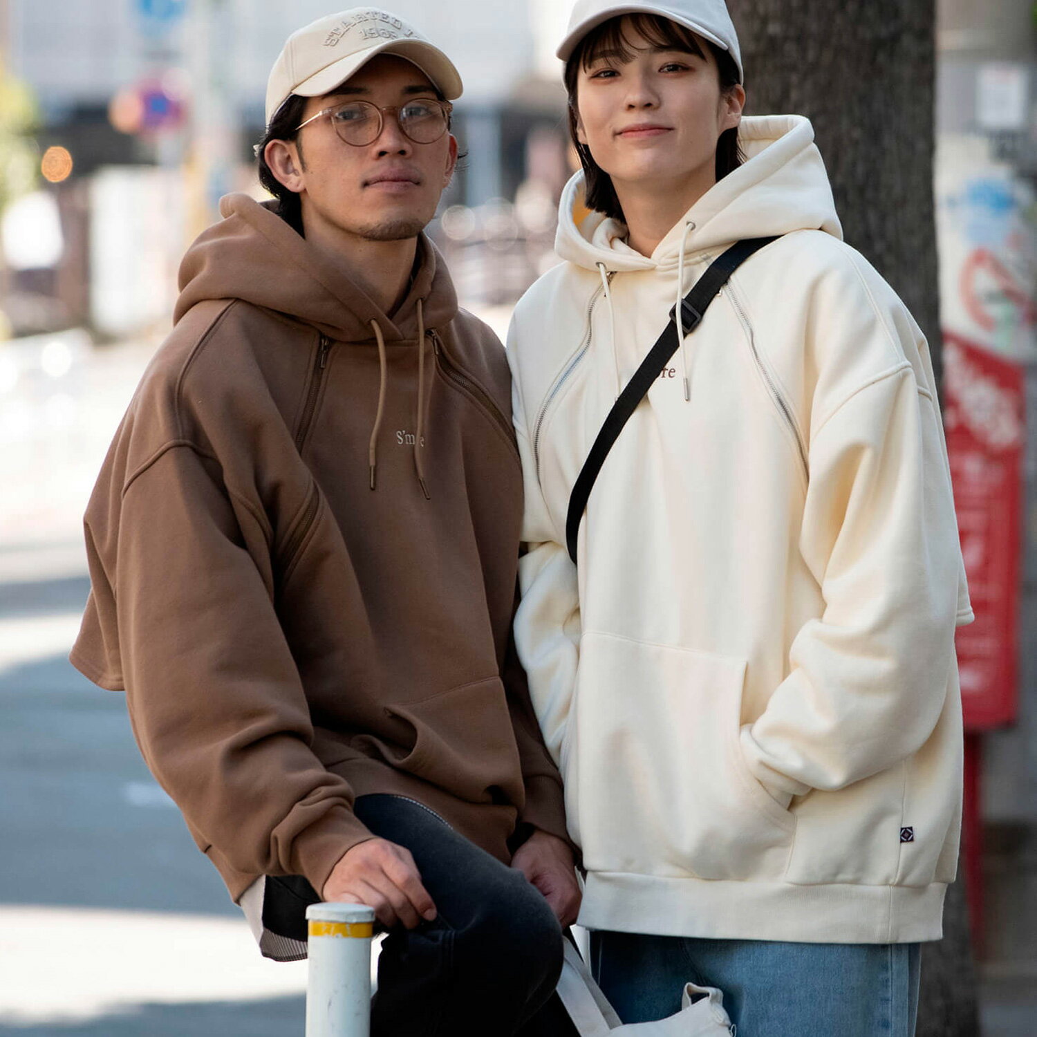 【 S'more / 2Way hooded sweatshirt 】 裏起毛パーカー パーカー 裏起毛 スモア レディース メンズ ユニセックス スウェット ...