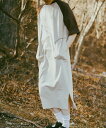 5倍POINT 【 S'more / Bicolor T-shirt dress 】 バイカラーワンピース ワンピース スモア レディース ユニセックス tシャツワンピース 綿 アウトドア ウェア キャンプ ウエア ワンピース ロングワンピース【 バイカラーtシャツドレス 】(4)
