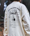 【 S'more / COTTON CREW NECK BIG SWEAT - S'more recipe 】 スウェット スモア トレーナー レディース メンズ ユニセックス Cotton100％ 綿 アウトドア ウェア キャンプ ウエアトップス トレーナー【 コットンクルーネックビッグスウェット 】