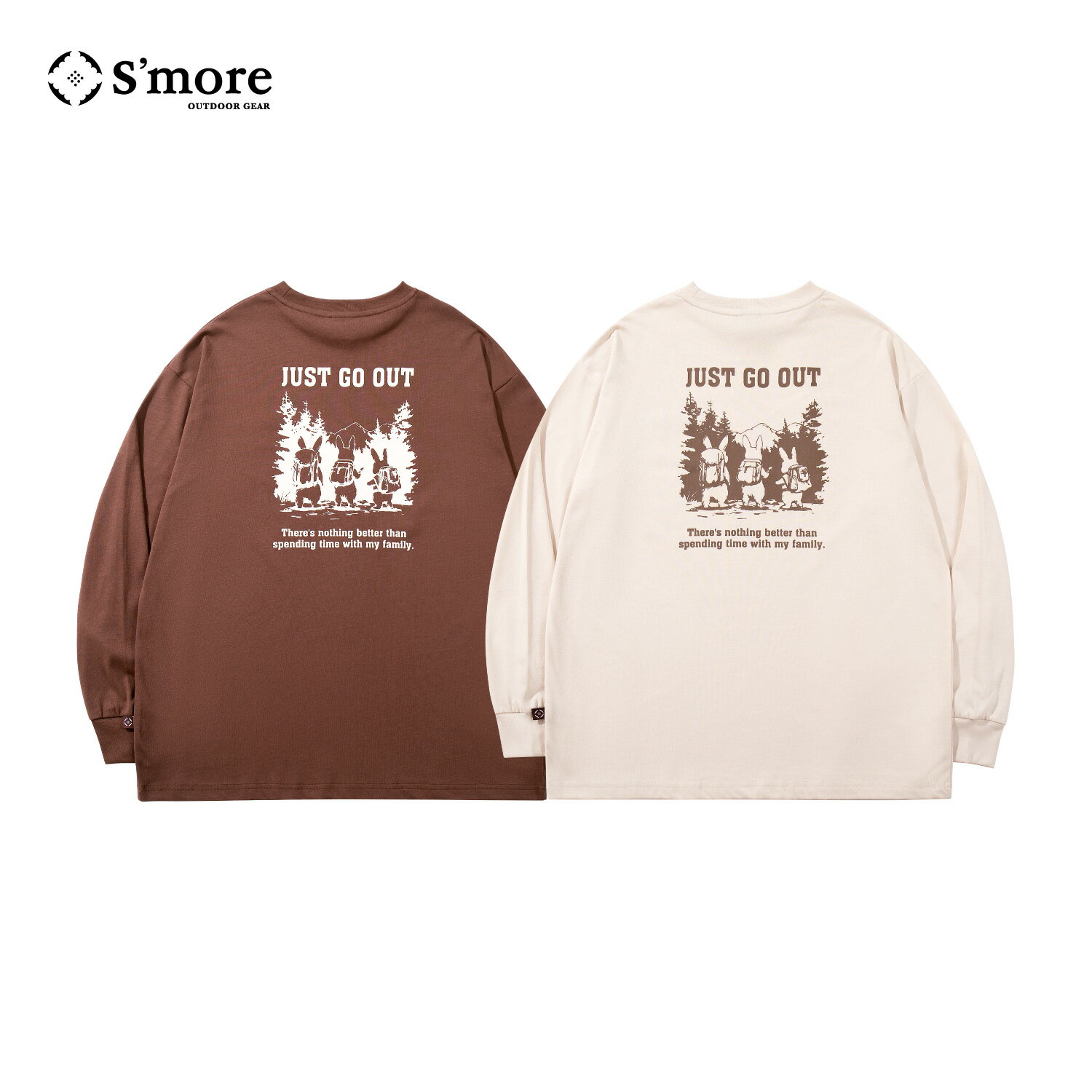 Rakuten - S'more Just Go Out L/S Tee ジャストゴーアウトロングスリーブTシャツ ロンT レディース メンズ ユニセックス アウトドア カジュアル 秋冬 新作 おしゃれ