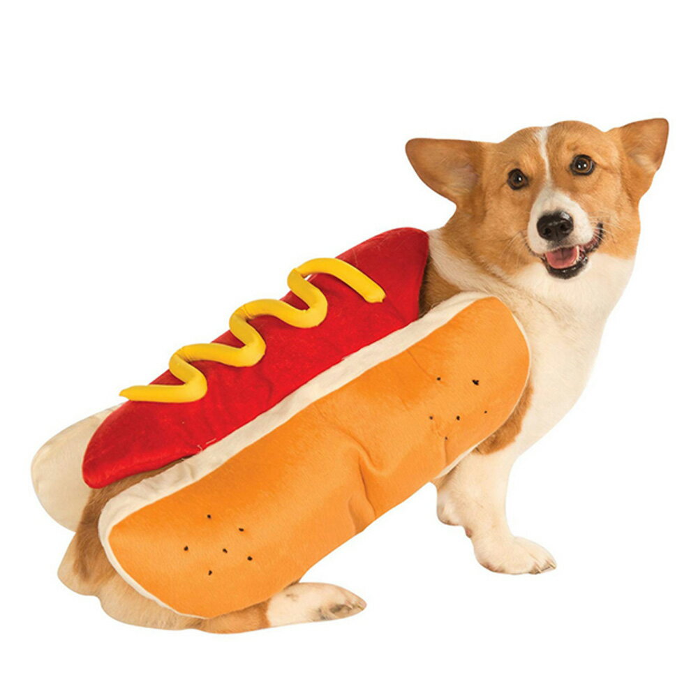 【限定sale！】ペット コスチューム 犬 服 ドッグウェア コスプレ ハロウィン 二足歩行 衣装 ドッグ ホットドッグ 【犬だけに！？ホットドッグ型コスチューム】