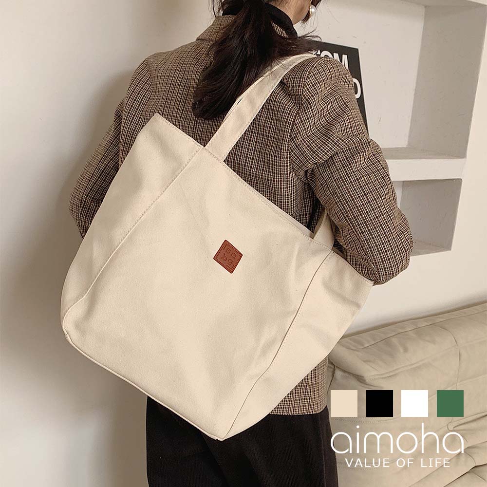 楽天aimoha夏祭　キャンバス トート 韓国 ライク a4 トートバッグ キャンバス レディース メンズ ユニセックス 勤 通学 キャンバス 軽量 大容量 ファスナー付き 折りたたみ 帆布 おしゃれ 可愛い