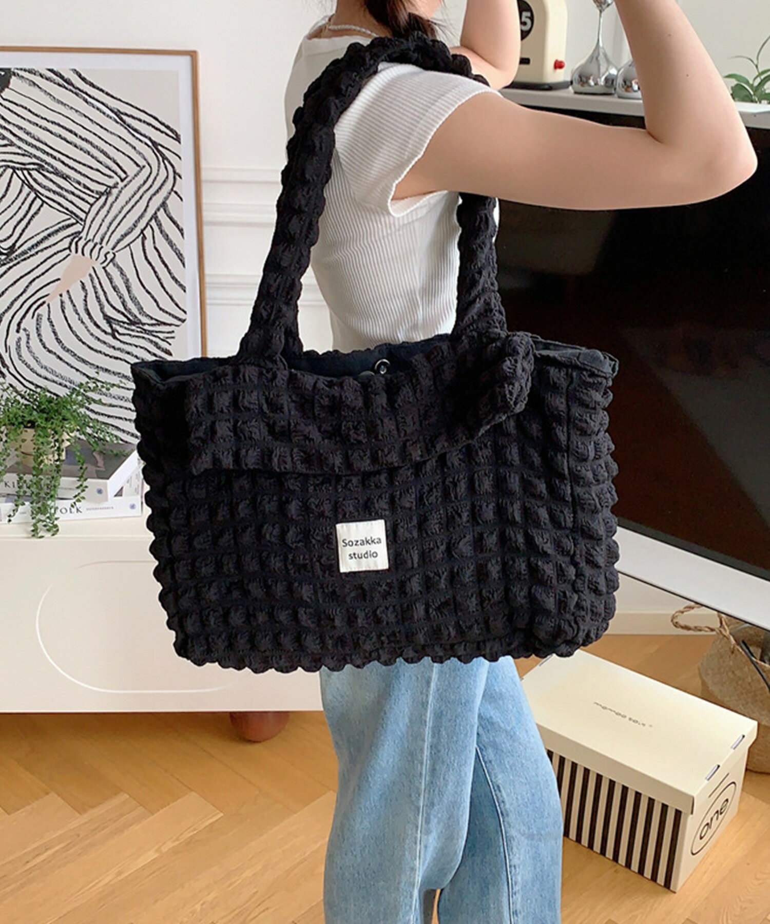 【200円クーポン】 ROOTOTE ルートート エコバッグ 折りたたみ コンビニ向け ルーショッパー MID-Lifty Ink ＜ルートート 母の日 プレゼント かわいい おしゃれ お返し エコバッグ エコロジーバッグ お買い物袋 折りたたみ＞