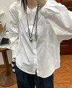 5倍POINT 25%OFFT&【2025NEW】 【aimoha】バンドカラーコットンシャツ ふんわり柔らかコットン素材 上品なバンドカラーデザイン きれいめカジュアルスタイルにぴったり 春秋コーデ 日常着回し レディース シャツ