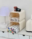 10%OFF&5倍PT&【2025NEW】 【aimoha】引き出し 収納グッズ コスメボックス 可愛い おしゃれ 化粧品 ボックス メイクケース 収納 スキン...