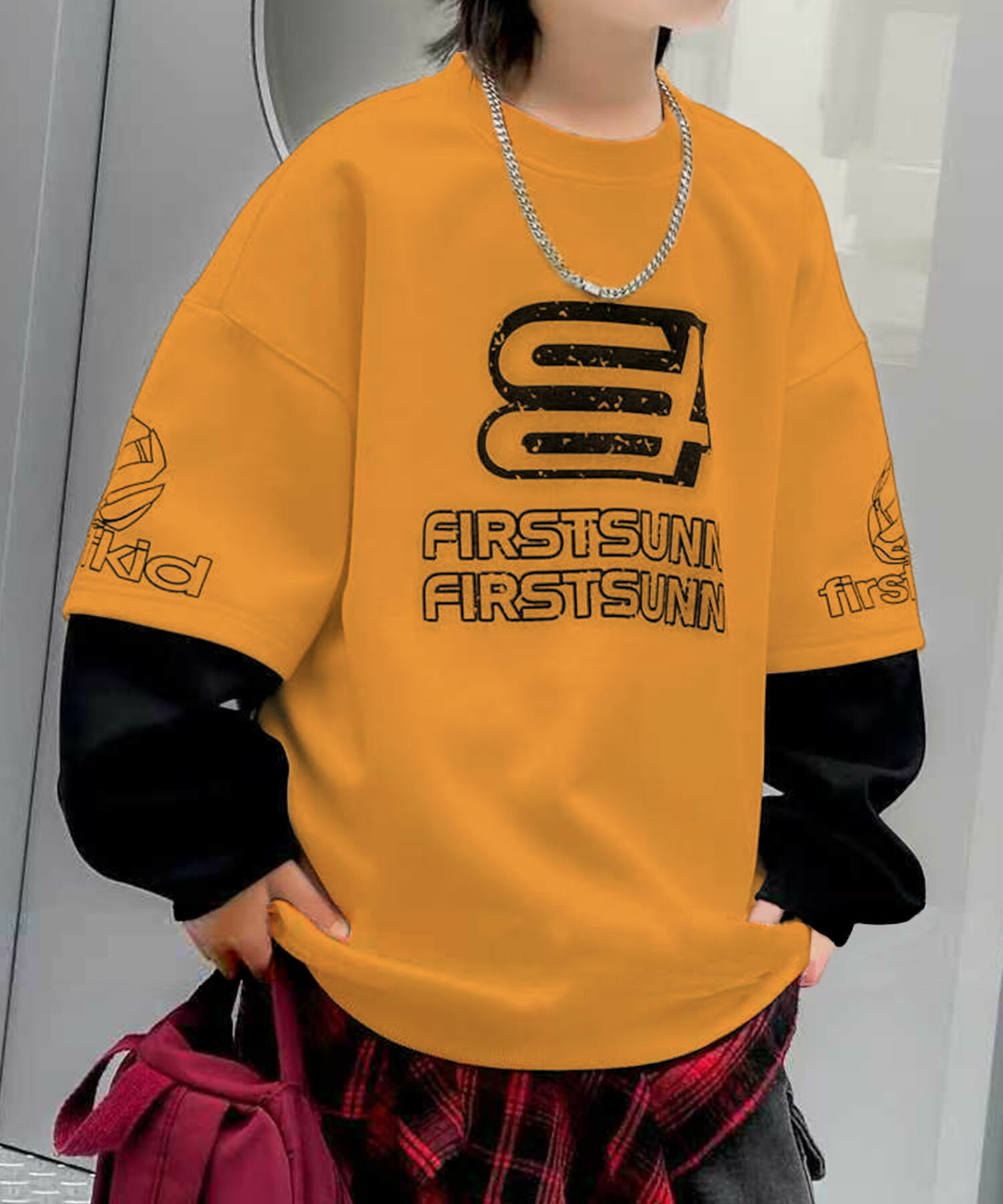 10%OFF&5倍PT&【2025NEW】 【aimoha KIDS】カラーブロックデザイン キッズスウェット ゆったりシルエット ストリート系 おしゃれ かっこいい 春夏 子供服 キッズ トップス