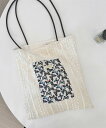 5倍POINT 25%OFFT&【2025NEW】 【aimoha / レース刺繍ポケットトートバッグ】 収納 ケース トートバッグ バッグ レース刺繍ポケット...