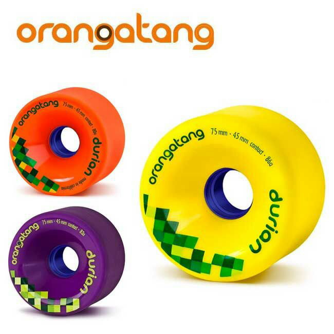 【4個1セット】 ORANGATANG WEELS [ DURIAN @9600] オランガタン ウィール ロング スケート 用【正規代理店商品】