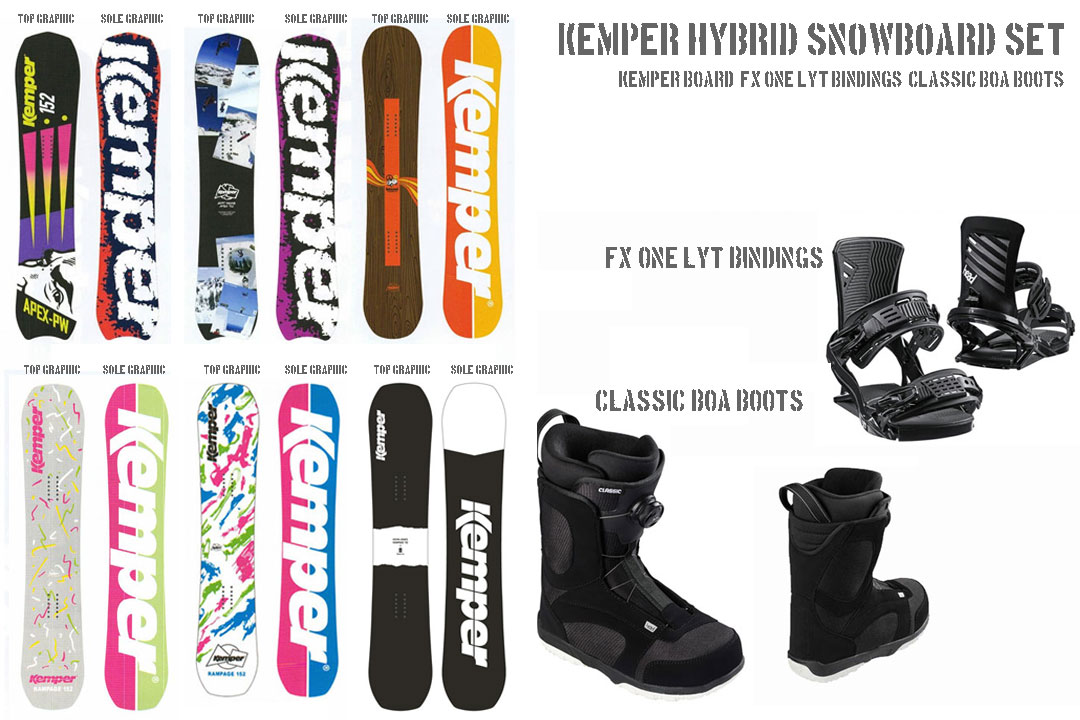 KEMPER SNOWBOARDS [ ケンパー スノーボード 3点セット ユニセックスタイプ@136400]【正規代理店商品】