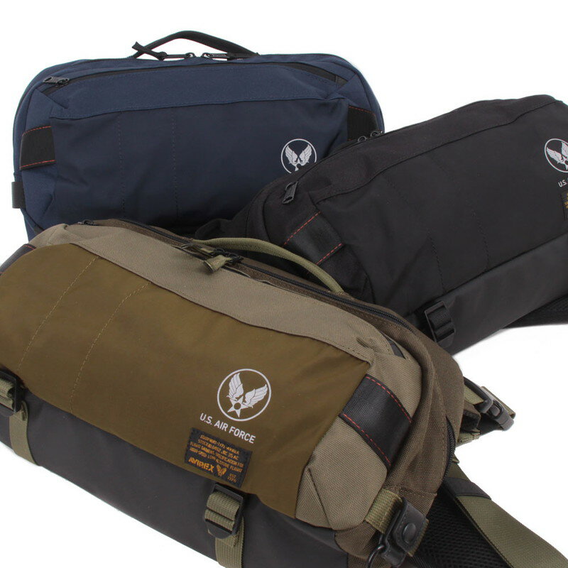 AVIREX [ ミリタリー メッセンジャー ボディバッグ AX2202 @6800] アビレックス ミリタリー バックパック