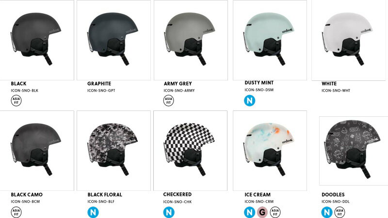 SANDBOX HELMET [ ICON SNOW ASIAN FIT @21000] ����ɥܥå��� �إ��å�
