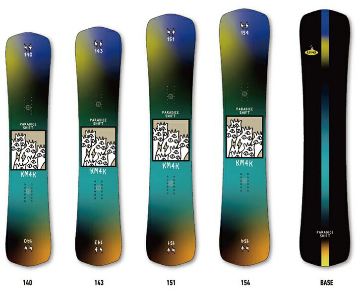 KM4K SNOWBOARDS [ PARADICE SHIFT @68000] JVJ Xm[{[h yK㗝Xizyz