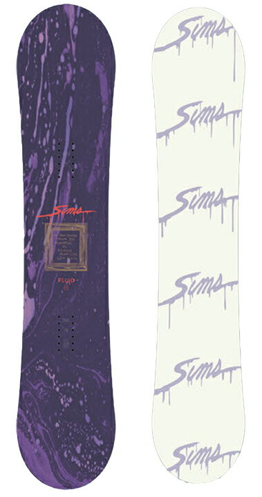 SIMS SNOWBOARDS [ FULID & FLUID ( JAPAN LTD ) @58000] VX Xm[{[h yK㗝Xiz