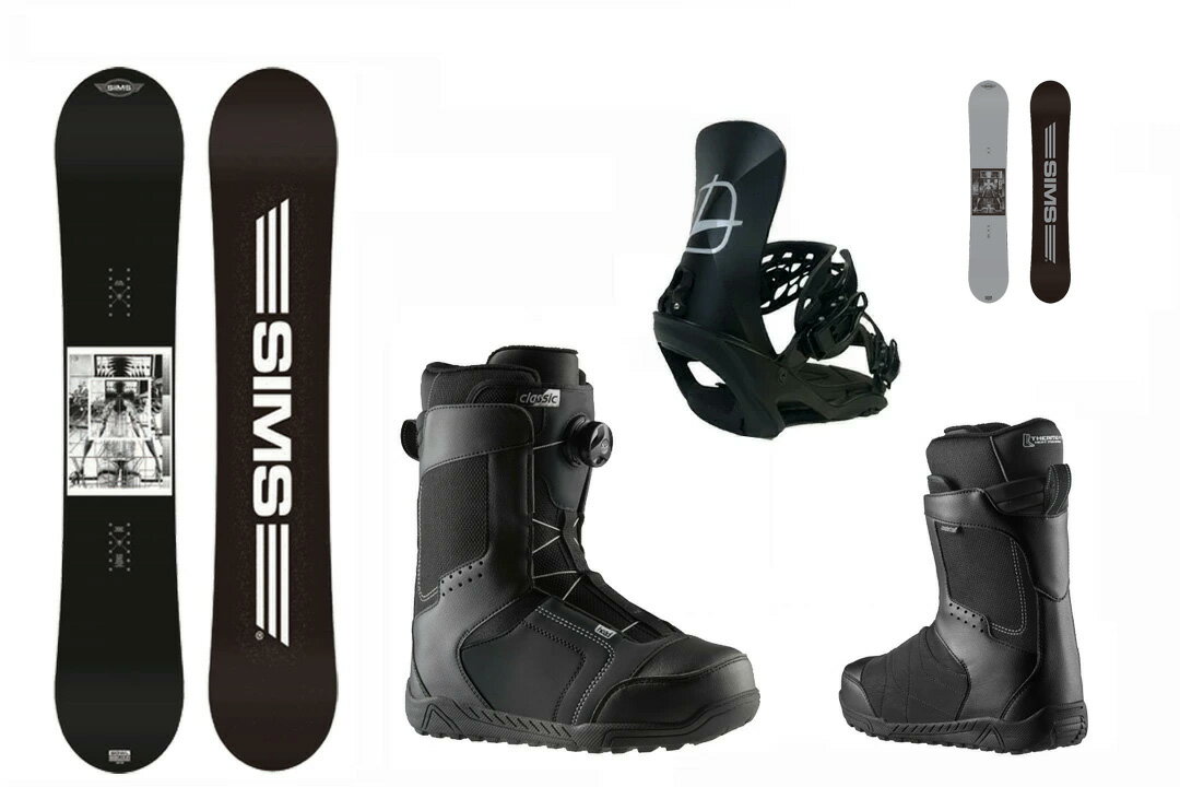 SIMS SNOWBOARDS [ �V���X �����Y �X�m�[�{�[�h 3�_�Z�b�g @130900]�y���������z�y���K�㗝�X���i�z