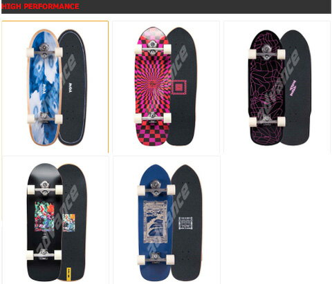 Board - [ YOW SURFSKATE HIGH PERFORMANCE SERIES @43000] ヤウ サーフスケート ロングスケート 【正規代理店商品】