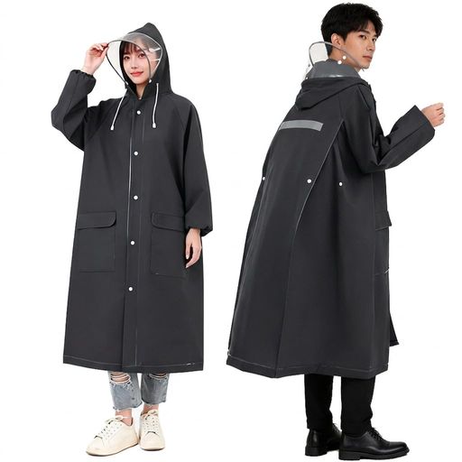 【リュック対応&amp;3in1多機能レインコート】環境に優しく、軽量で耐久性に優れた高品質EVA素材を採用。特有の嫌な臭いがなく、肌触りも滑らかです。背中部分にゆとりを持たせた「リュック対応」設計を採用。通勤・通学用のリュックを背負ったままでも、窮屈感なくスマートに着用いただけます。「自転車用」「徒歩用」「リュック対応」の3WAY仕様で、毎日の通勤通学、お買い物、保育園のお迎え、アウトドアまで幅広く大活躍します。 【圧倒的な防水力!二重間仕切り&amp;防水ジッパー】雨の侵入を徹底的に防ぐため、「外側スナップボタン+内側ファスナー」のダブル前立て構造と、幅広の防水内フラップを搭載。さらに、袖口はフィット感のあるゴム仕様になっており、自転車の運転中もしっかり風雨の逆流を防ぎます。左右には雨が侵入しにくいフラップ付きの「防水大容量ポケット」を2つ装備し、スマホや鍵などの小物をサッと収納できます。大雨の日でも衣服を濡らしません。 【視界良好!取り外し可能・二重透明レインバイザー】顔をすっぽり覆う大きな「高精細ダブルバイザー」付き。視界を遮らないクリアな素材で、雨の日でも前方が見やすく安全に運転できます。