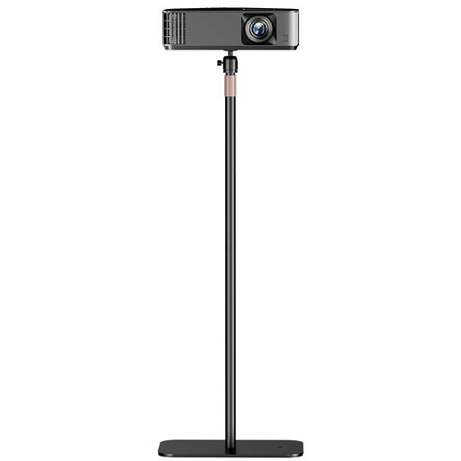 ACCURTEK プロジェクタースタンド 伸縮型 47~125cm高さ調整 360度回転 金属製スタ...
