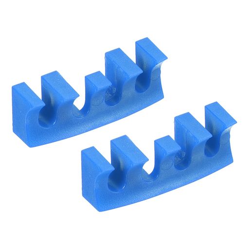 PATIKILバドミントンストリングスラケット負荷スプレッダー2個埋め込みラケットハイポンドロードアダプタープロテクターストリングマシンツールブルー